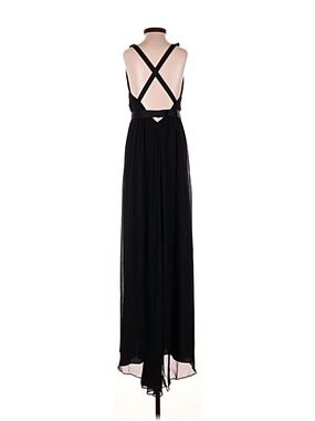 White Vera Wang Black Cross-Back Maxi Dress - Bridesmaid Dress